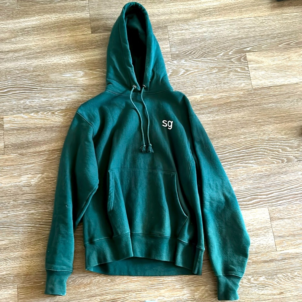 Champion Reverse Weave Sweetgreen Green Salad Pullover Hoodie Sz. Medium